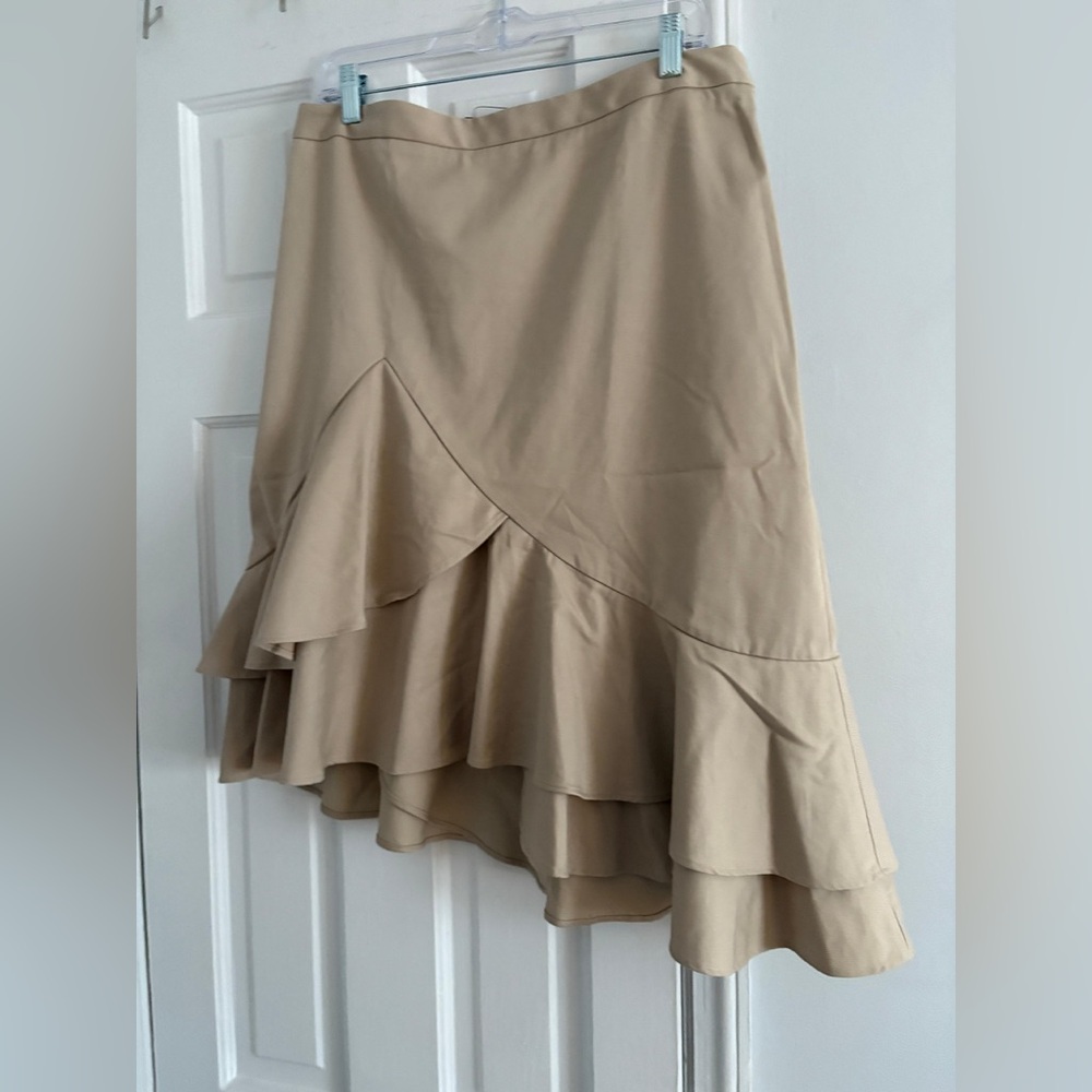 Banana Republic Asymmetrical Tan Skirt